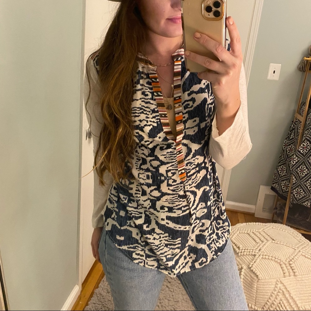 Reposh Anthropologie Tiny Mixed Media Boho Medium - image 2